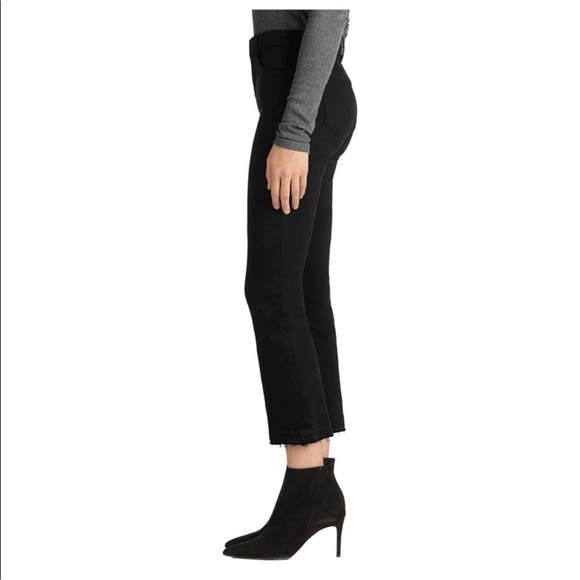 J Brand Selena Mid Rise Cropped Jeans Black Size 27 - Picture 3 of 9